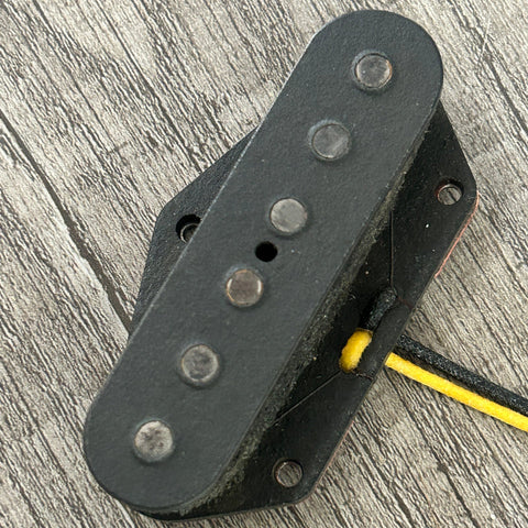 Brickhouse Toneworks aged 1953 Telecaster bridge pickup - black flatwork with oxidized alnico poles