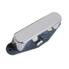 Brickhouse Toneworks 1953 Telecaster neck pickup with chrome cover and black flatwork base on a white background