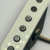 Close-up of Brickhouse Toneworks '63 Strat pickup - oxidized alnico poles, aged cover