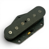 Brickhouse Toneworks 1953-style aged Telecaster bridge pickup - black flatwork with oxidized alnico poles on white background