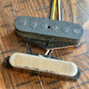 Brickhouse Toneworks aged 1953 Telecaster pickup set - bridge and neck with black flatwork and vintage wax potting detail