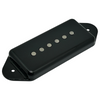 hum-cancelling dogear p-90 pickup with alnico poles black cover