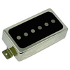 hum-cancelling humbucker sized p-90 with alnico poles and open face nickel cover