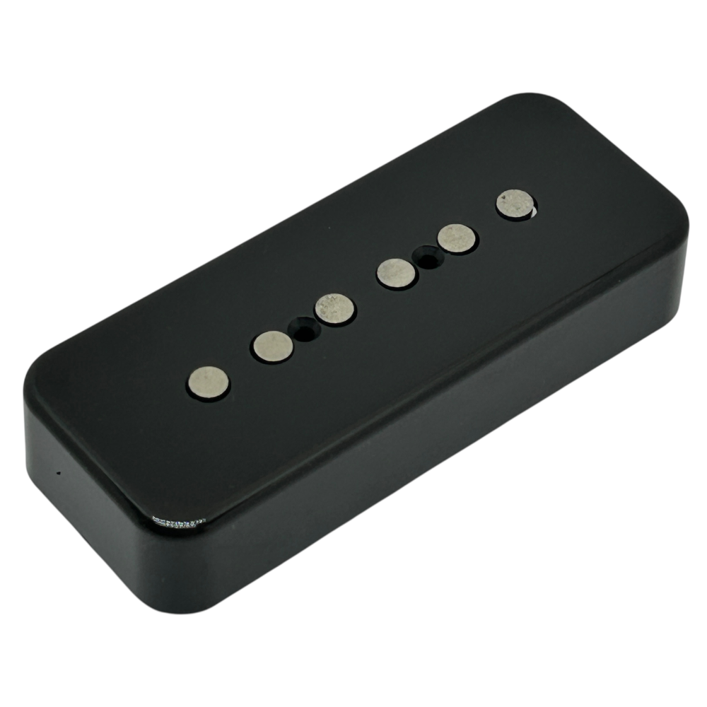 A hum-cancelling black soapbar P-90 with Alnico poles