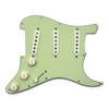 Brickhouse Toneworks Prewired Strat Pickguard - mint green with three single-coil pickups and volume tone controls