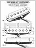 Dimensional drawings of the Brickhouse Toneworks Strat Pickup 