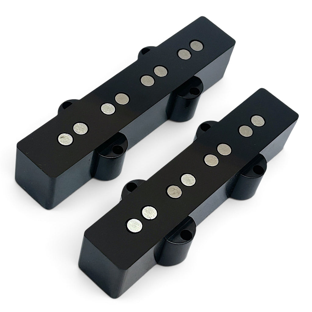 Brickhouse Toneworks Vintage Deluxe Jazz Bass Pickup Set - black neck and bridge pair