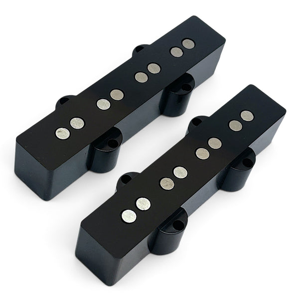 Brickhouse Toneworks Vintage Deluxe Jazz Bass Pickup Set - black neck and bridge pair