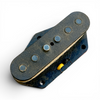 Brickhouse Toneworks Vintage Recipe Tele Pickup - top view showing alnico pole pieces and aged flatwork