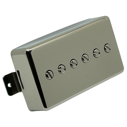 hum-cancelling humbucker sized p-90 with nickel cover